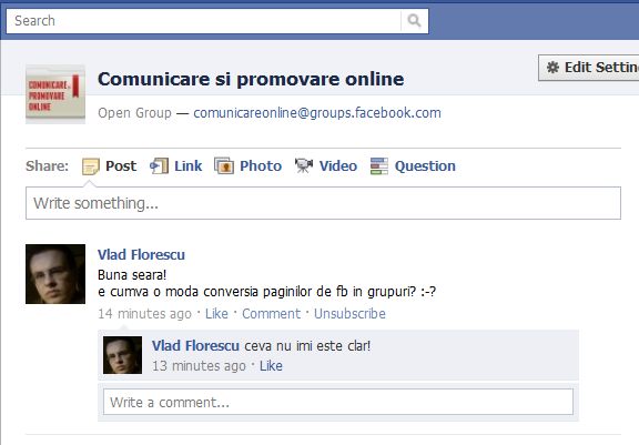 new facebook group confusion