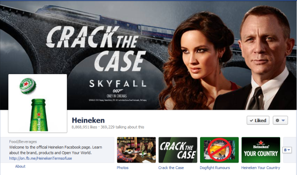 heineken facebook page