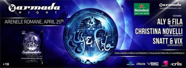 Armada Night LIVE @ Arenele Romane cu Christina Novelli, Aly & Fila & more