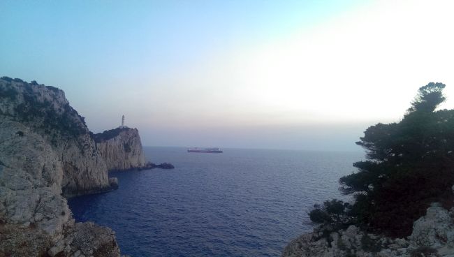 sunset at cape ducato lighthouse